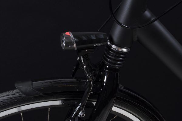 Lanza headlamp on front fork with Br 130 bracket
