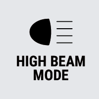 Icon high beam mode
