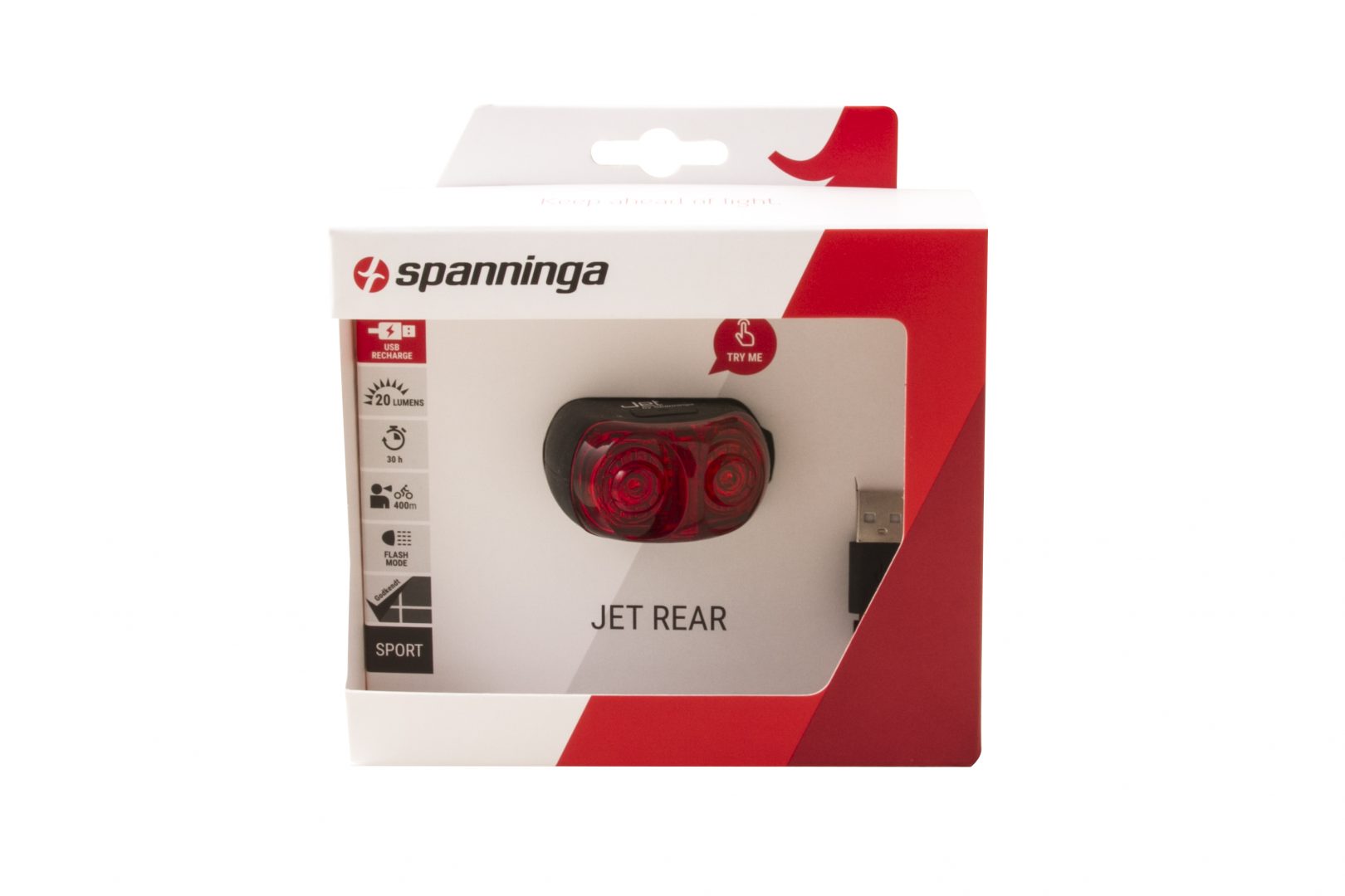 Jet Rear rearlight package front