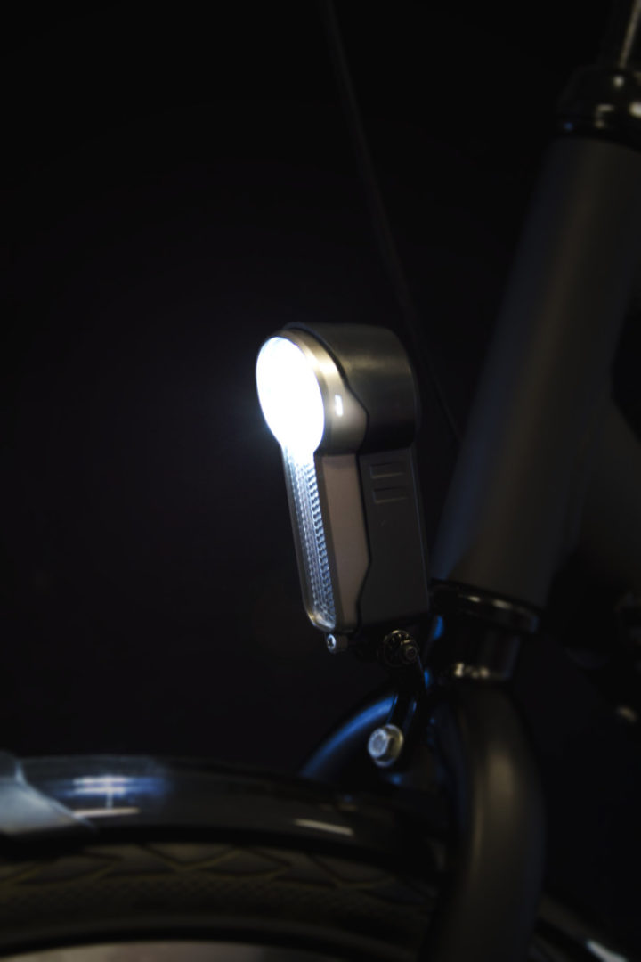 X-O headlamp on front fork