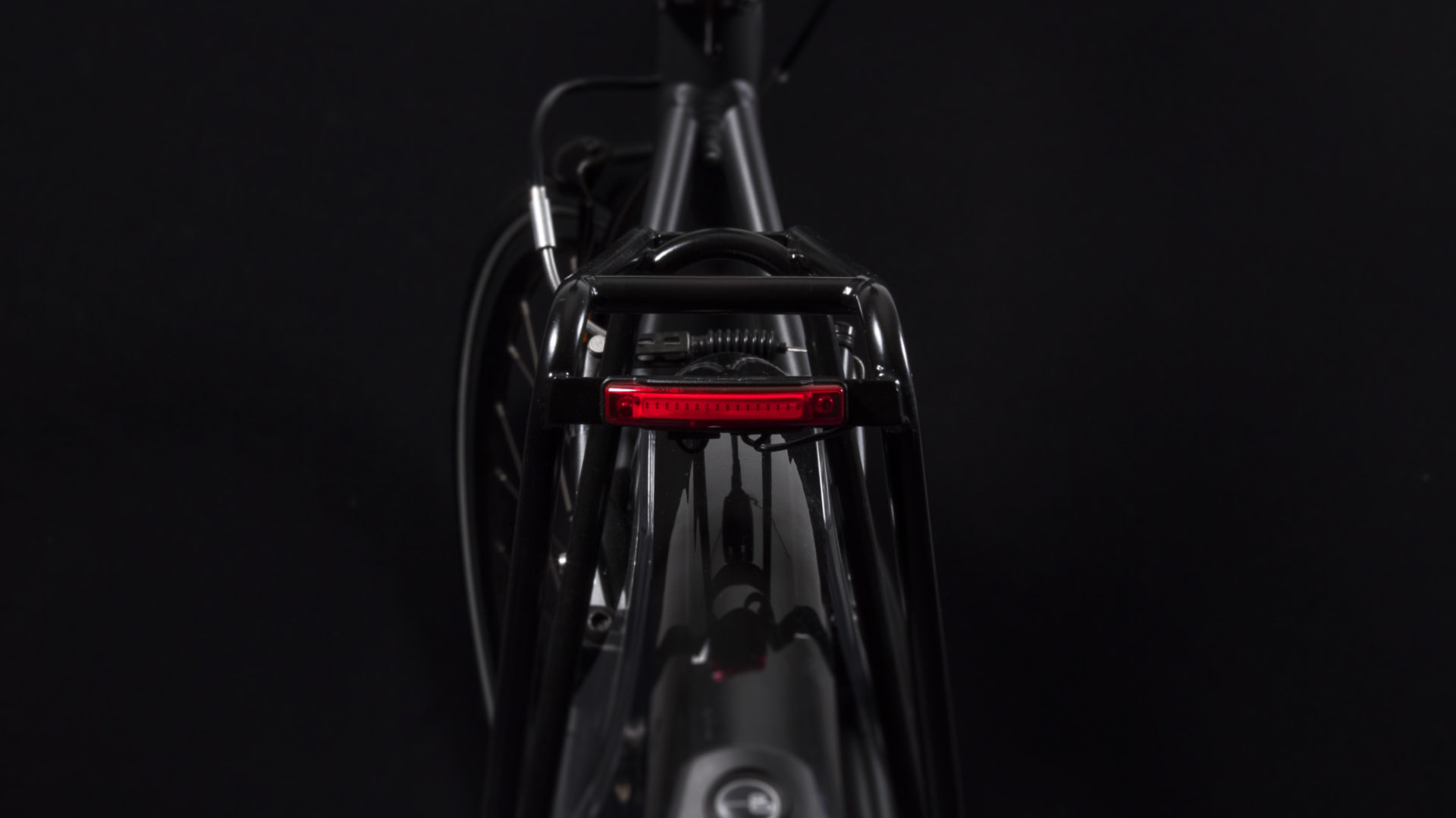 Pimento Speed rearlight for speed e-bike on bike with light and brake light off