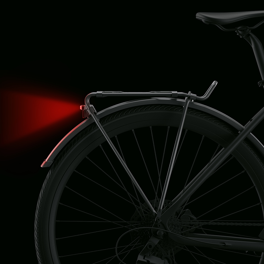 Spanninga Fahrradbeleuchtung SPANNINGA x SKS GERMANY: Leistungsstarkes Rücklicht in einem flexiblem Gepäckträgersystem Non classé  